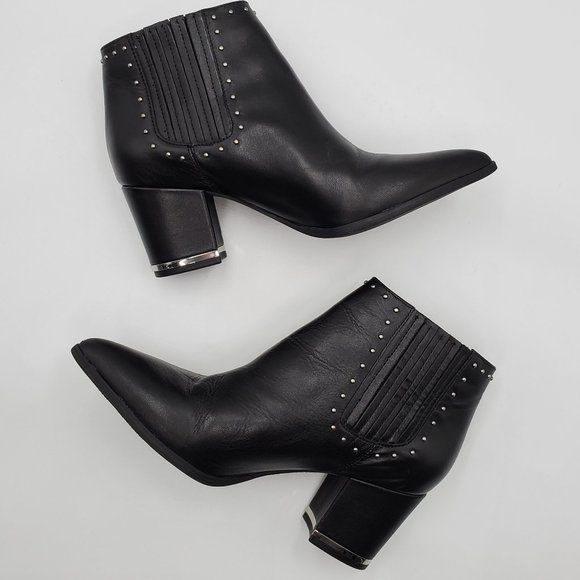 MICHAEL Michael Kors Black Leather Ankle Booties - Picture 6 of 16